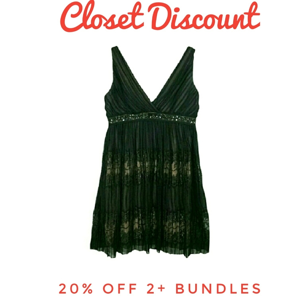 BCBGMAXAZRIA 10 Eve Silk Chiffon Empire Waist B